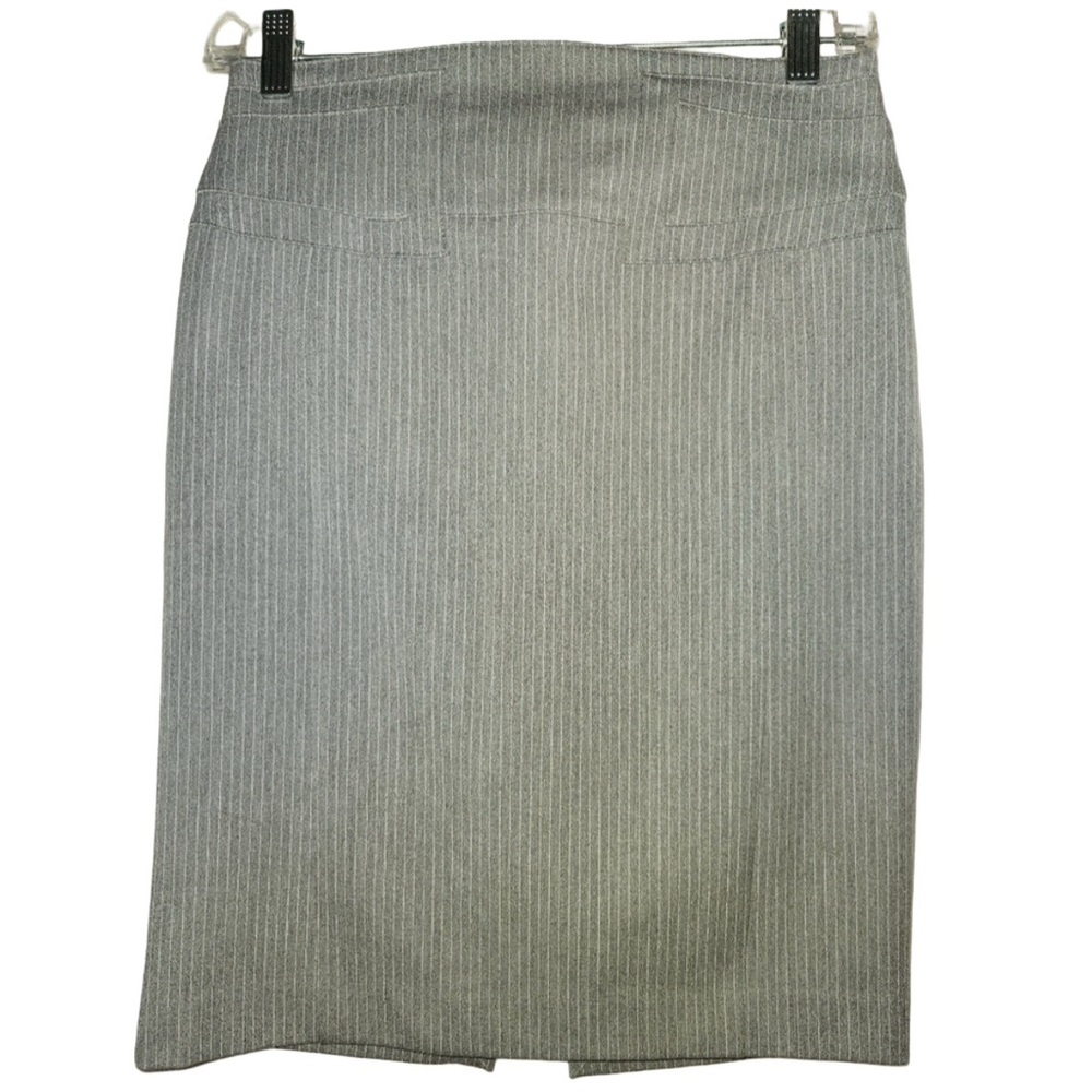 Express Gray Pinstriped Pencil Skirt size 0